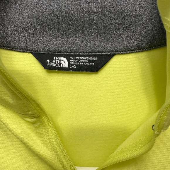 The North Face Neon Yellow Half-Zip Pullover - Picture 2 of 2